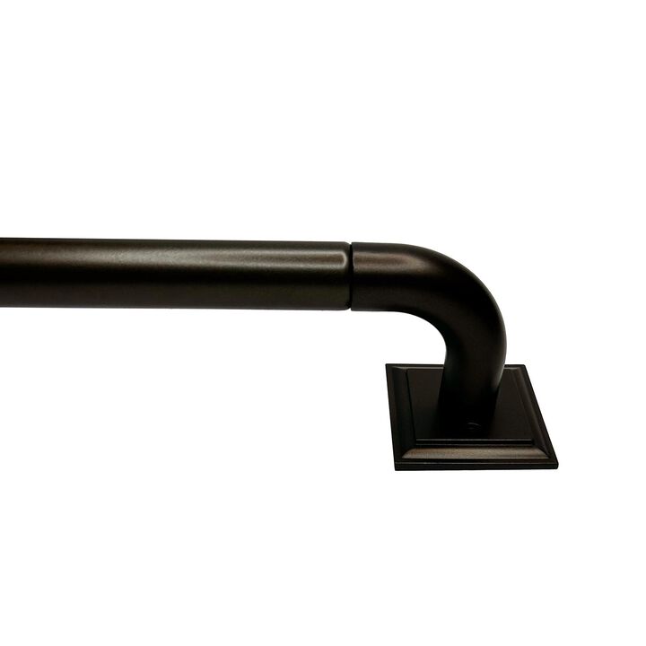 BlackOut Room Darkening Curtain Rod Set, Two Mounting Options, Adjustable length from 48" to 86"