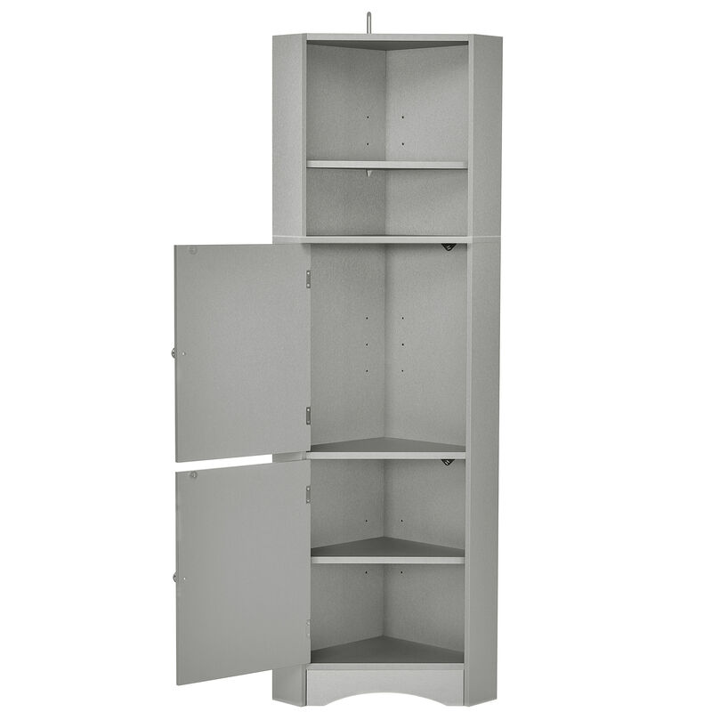 Merax Freestanding Bathroom Storage Cabinet with Doors