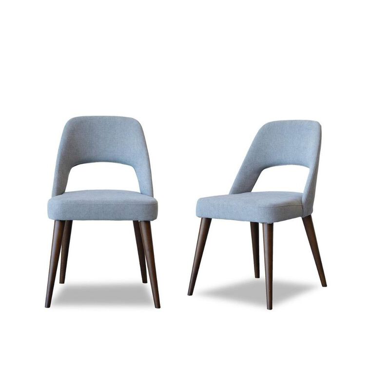 Ashcroft Furniture Co Juliana Mid Century Modern Upholstered Dining Chair (Set of 2)