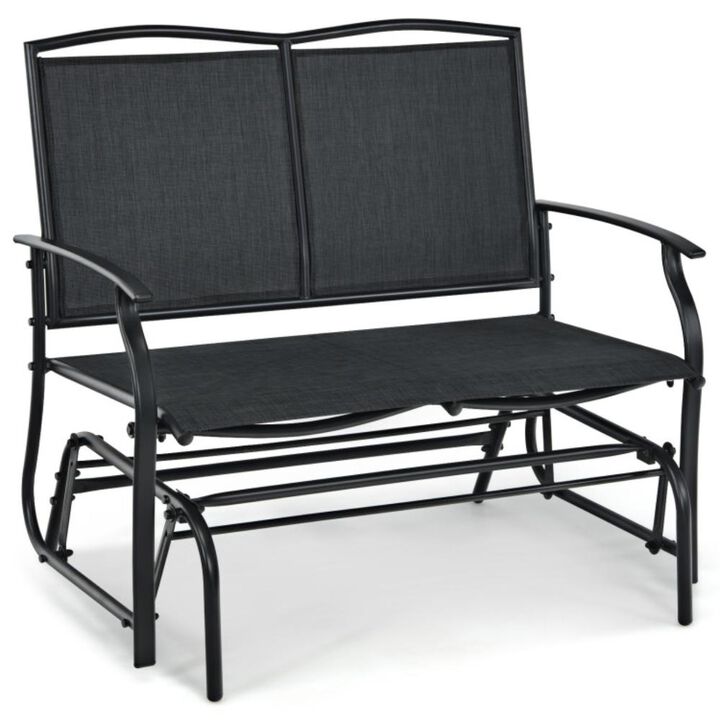 Hivvago Iron Patio Rocking Chair for Outdoor Backyard and Lawn