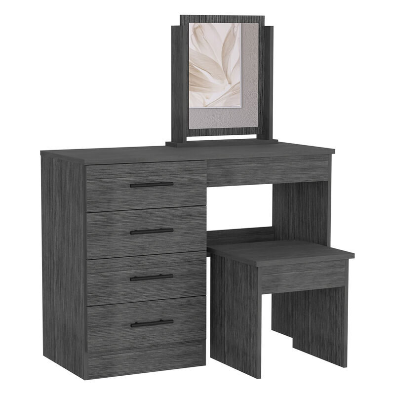 Makeup Dressing Table Roxx, Bedroom, Smoky Oak