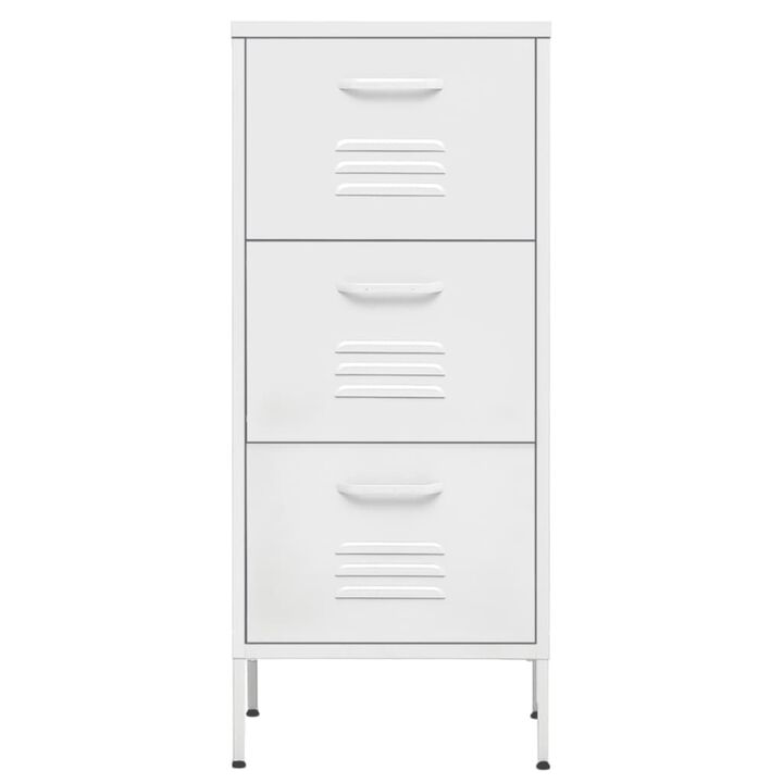 vidaXL Storage Cabinet 16.7"x13.8"x40" Steel