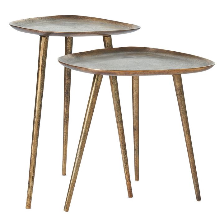Convenience Concepts Bali Metal Nesting End Tables