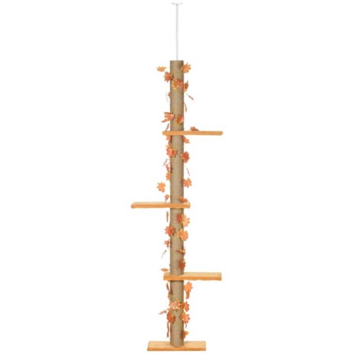 Compact Multi-Level Cat Tree with Scratching Posts, Perches, and Cozy Hideaways for Cats