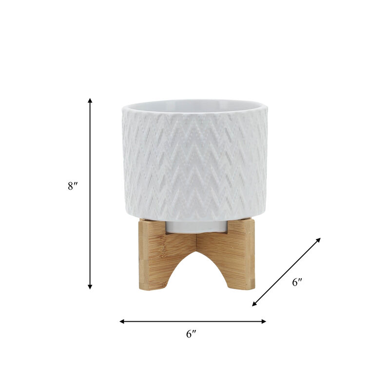 5" Chevron Planter W/ Stand