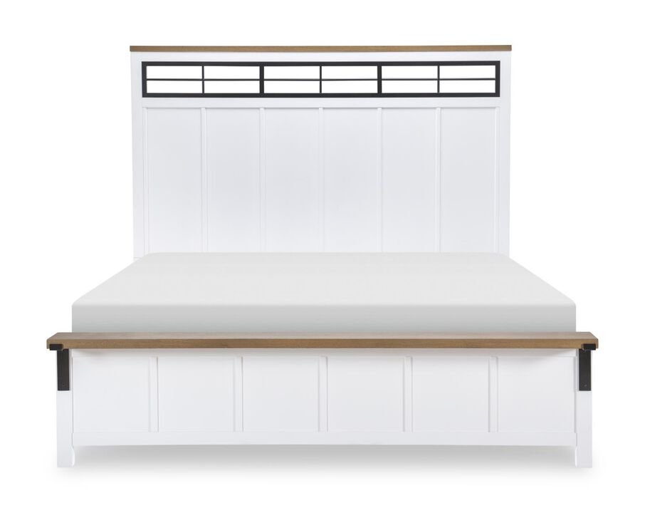 Franklin Two Tone King Panel Bed