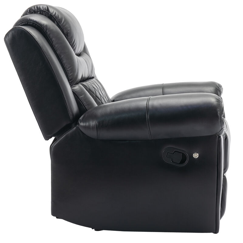 Merax Manual Recliner Chair with LED Light Strip