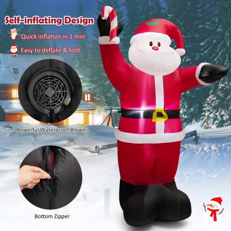 Hivvago 8 Feet Inflatable Santa Claus Decoration