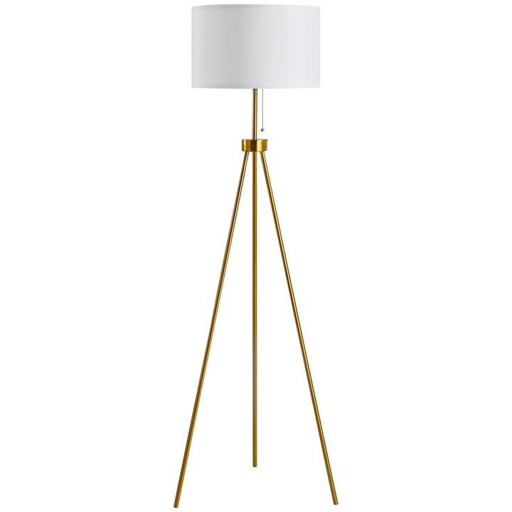 Modern Tall Floor Reading Light Fixture with Footswitch Pedal
