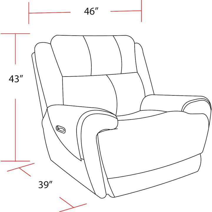 Parker Living Spencer - Tide Pebble Power Recliner