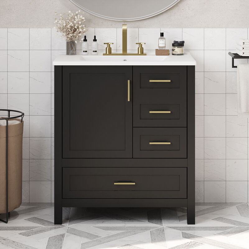 Merax Bathroom Storage Cabinet Vanity with Sink