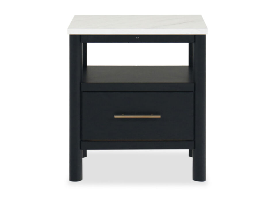 Cadmori 24" One-Drawer Charging Nightstand