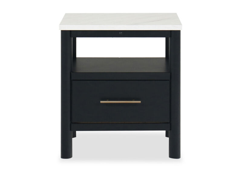 Cadmori 24" One-Drawer Charging Nightstand