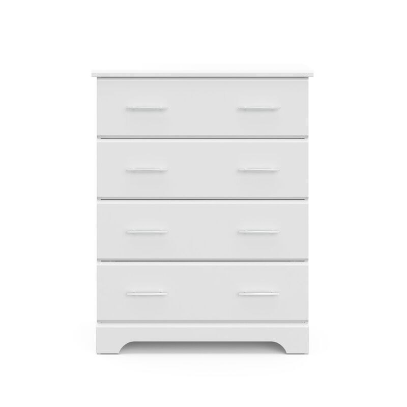 Storkcraft Brookside 4 Drawer Chest (White) – GREENGUARD Gold Certified
