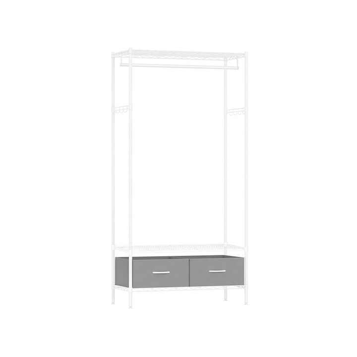 Clothes Rack with Mesh Shelf and Drawers Clothes Rack with Mesh Shelf and Drawers