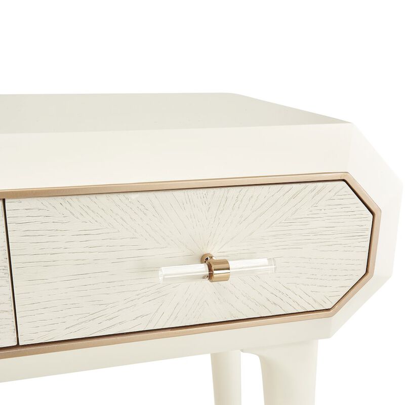 Michael Amini La Rachelle Console Table - Champagne