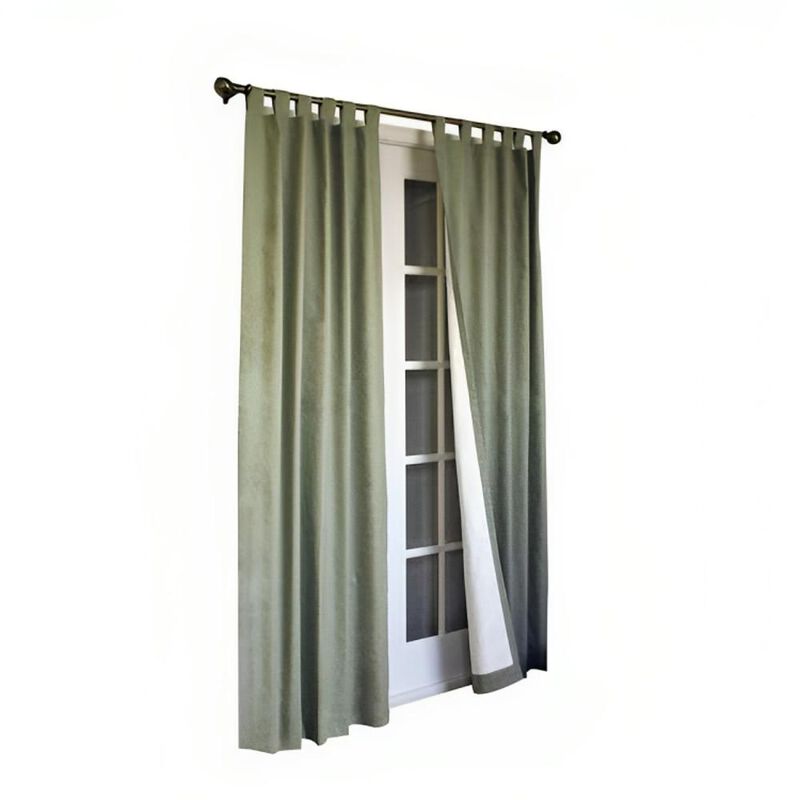 Commonwealth Thermalogic Weather Insulated Cotton Fabric Tab Panels Pair - 160x84" - Sage