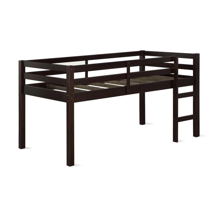 Atwater Living Ashe Junior Wooden Loft Bed, Twin, Espresso