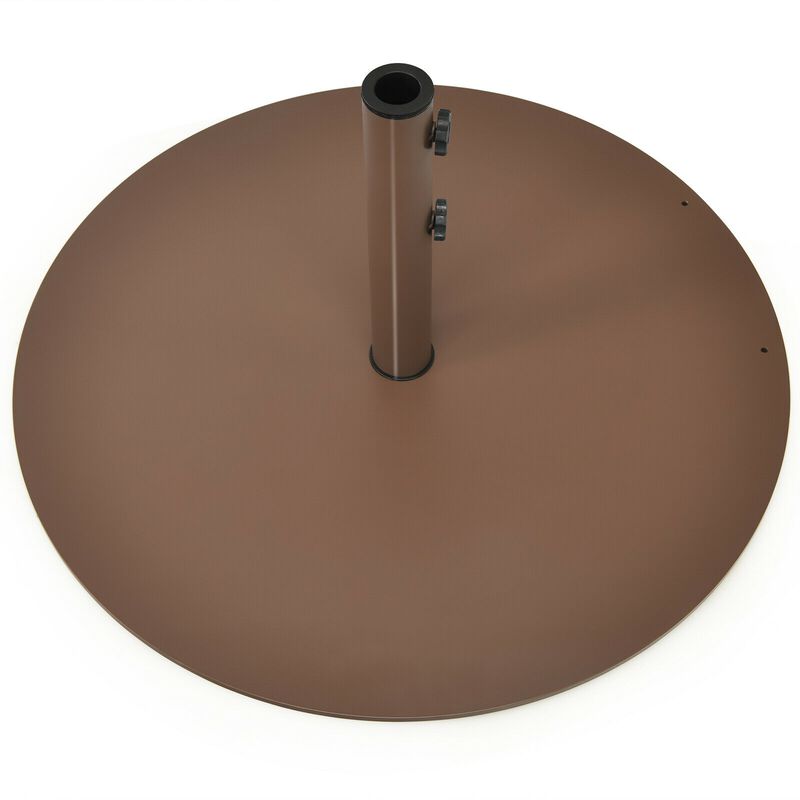 29.5 Inch Outdoor Steel Umbrella Base Stand for Backyard and Poolside