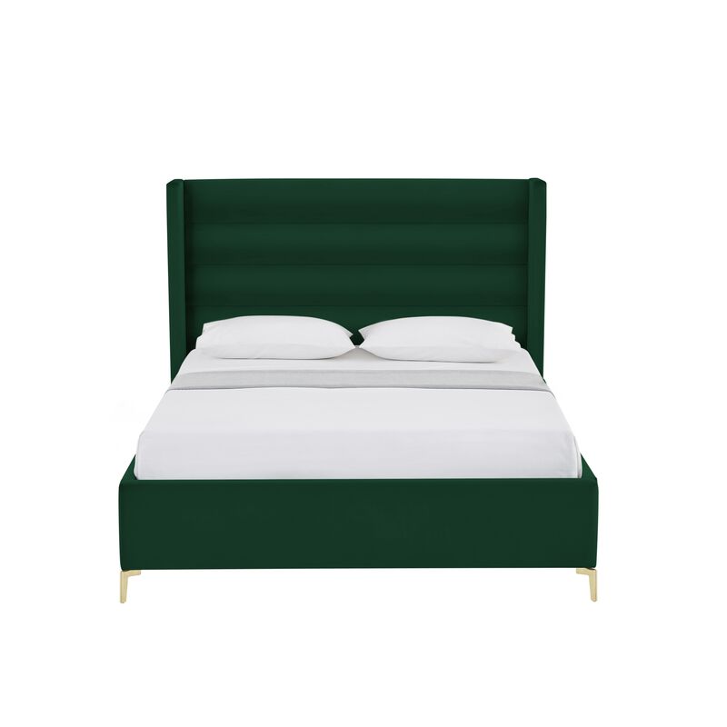 Inspired Home Ames Velvet Platform Bed