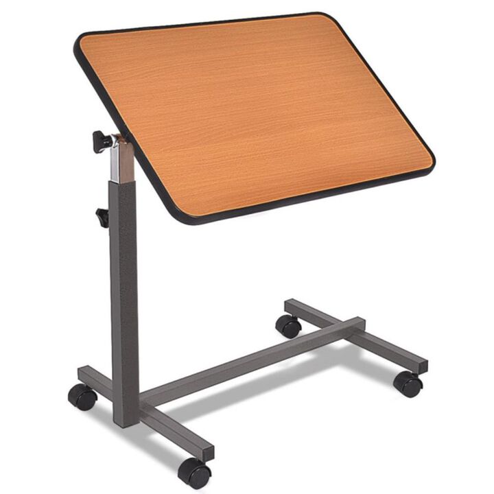 Hivvago Overbed Rolling Food Tray Table