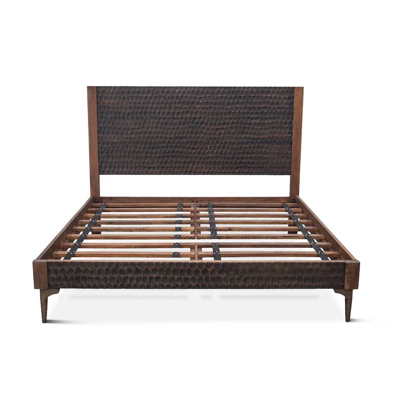 World Interiors Vallarta Two Tone Mango Wood Queen Bed