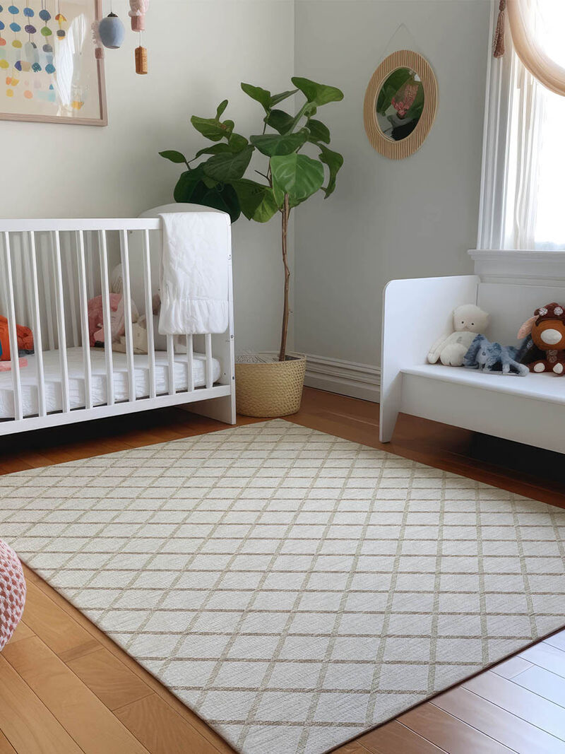 York YO1 Ivory 8' x 10' Rug