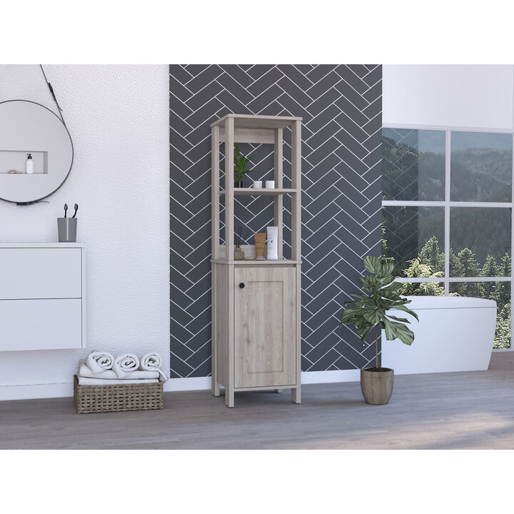 Hanover 4-Shelf Linen Cabinet Light