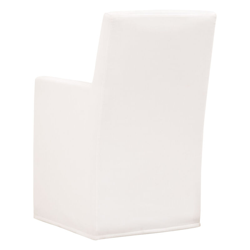 Slipcover Arm Chair with Casters