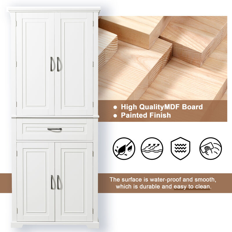 Merax Bathroom Storage Cabinet with Adjustable Shelf