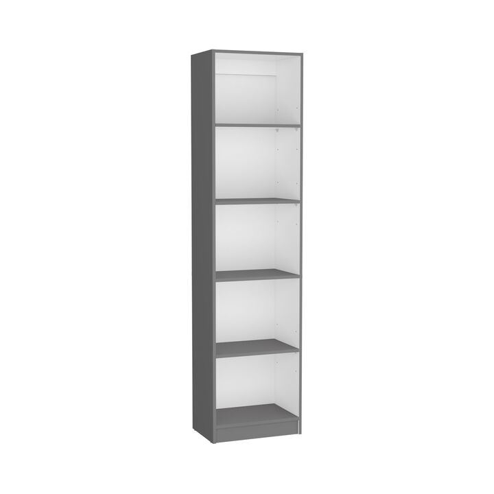 DEPOT E-SHOP Vinton XS Bookcase Compact Bookshelf with Multiple Shelves, White