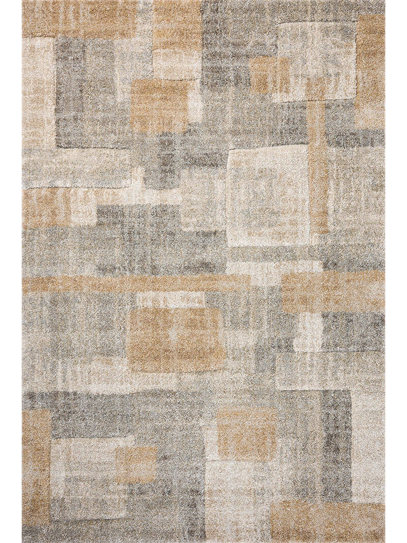 Silas SLA-06 Stone / Wheat 18" x 18" Sample Rug by