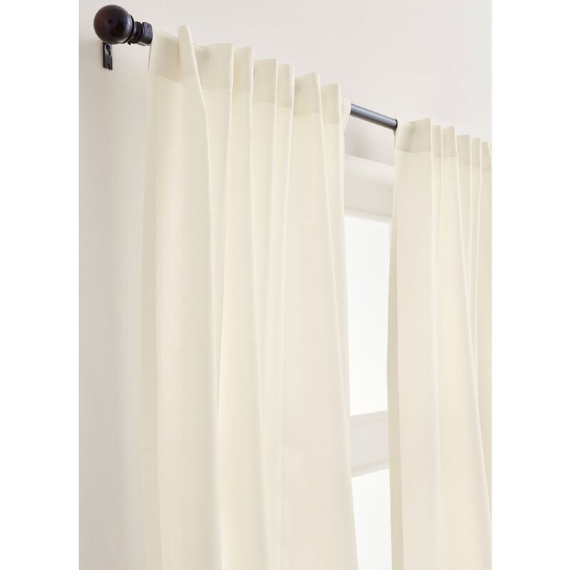 Solino Home Cotton Linen Curtain | Cotton Linen for Thanksgiving, Christmas