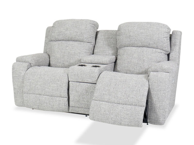 Dorian Power Reclining Loveseat with Headrest, Lumbar and Console
