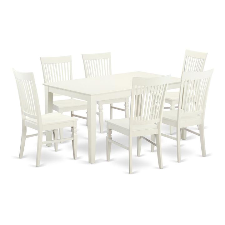 Dining Room Set Linen White