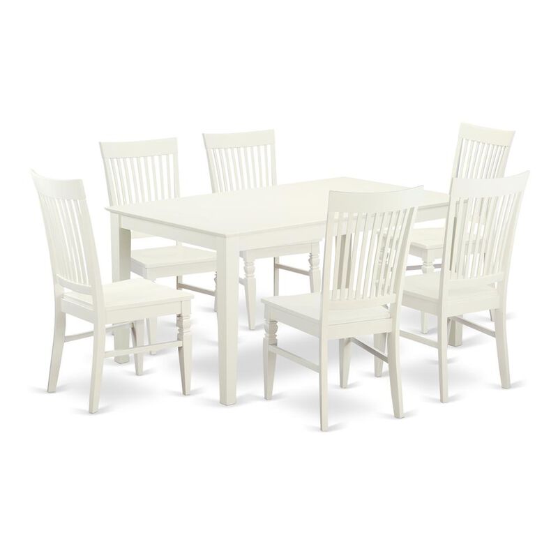 Dining Room Set Linen White