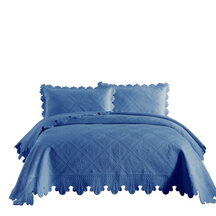 MarCielo 100% Cotton Oversized Bedspread Quilt Set TK