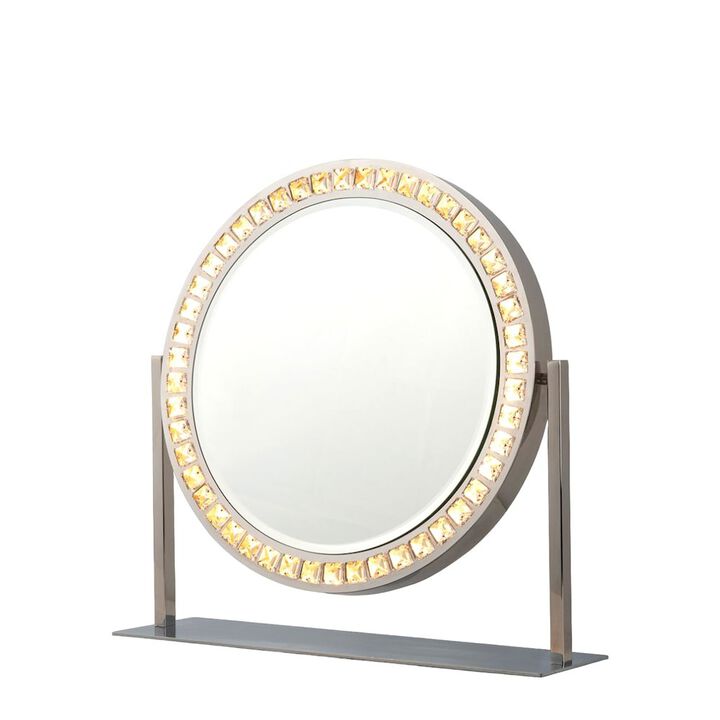 NOVA OF CALIFORNIA Marilyn Table Top Vanity Mirror - Chrome