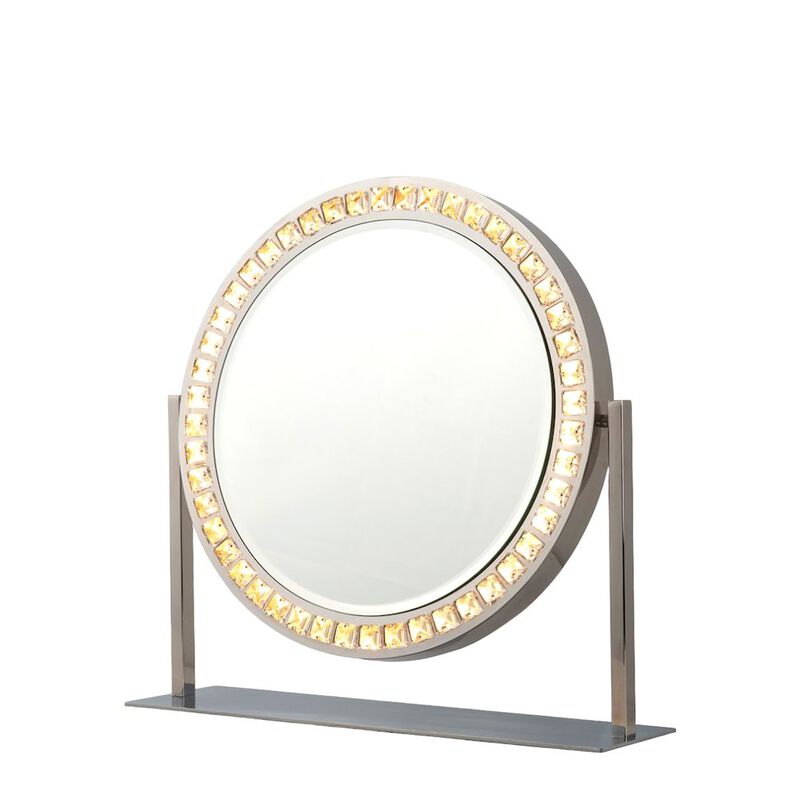 NOVA OF CALIFORNIA Marilyn Table Top Vanity Mirror - Chrome