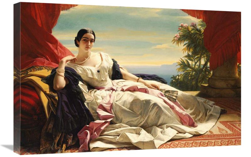 Portrait of Leonilla, Princess of Sayn-Wittgenstein-Sayn-Canvas Art-30x20