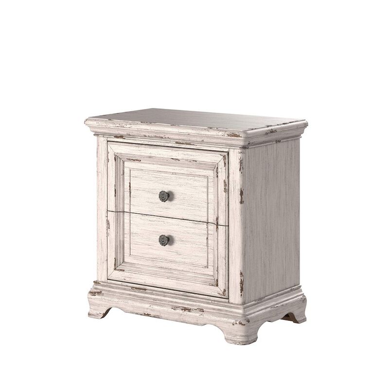 Providence 2-Drawer Nightstand - Antique White