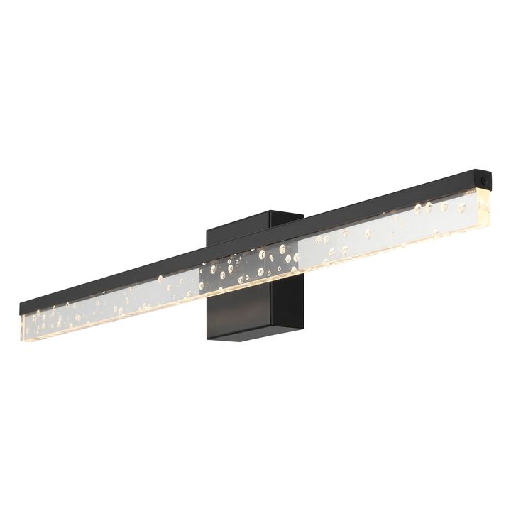 Mario Modern Contemporary Iron/Seeded Acrylic Integrated LED Vanity Light