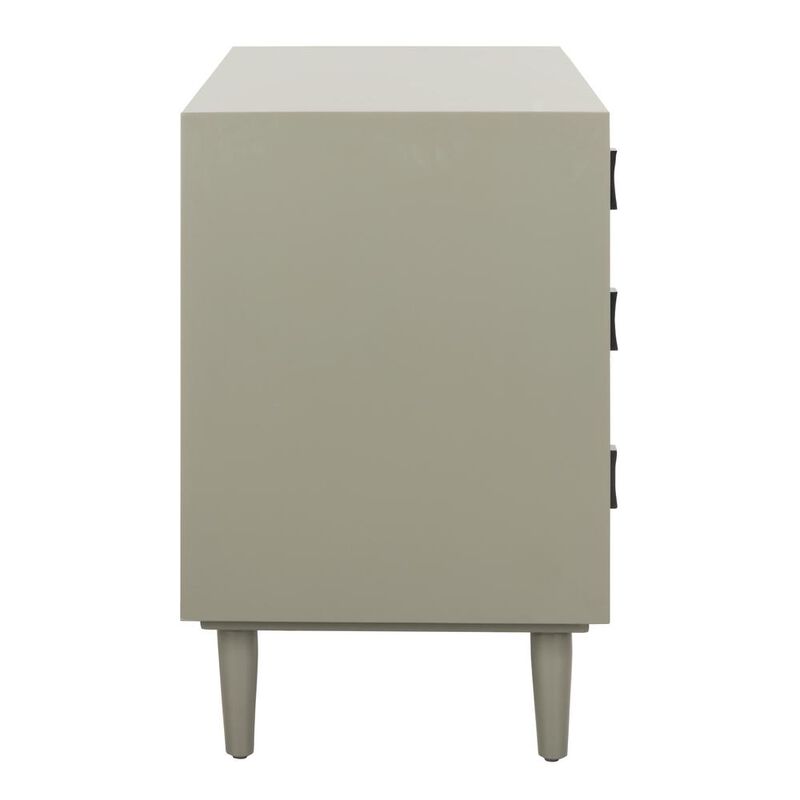 Safavieh Blaize 3 Drawer Chest, Dark Grey/Black