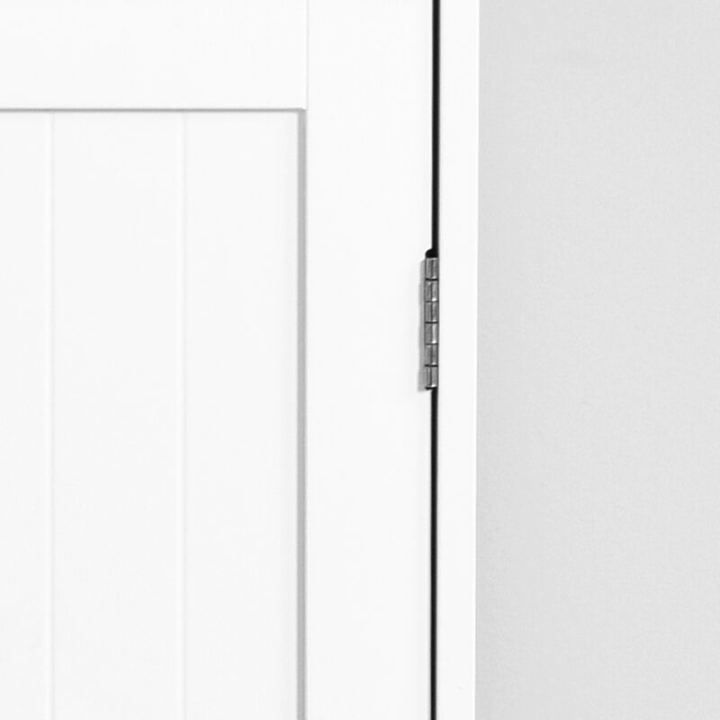 Bathroom Storage Cabinet, Floor Cabinet With Adjustable Shelf And Drawers