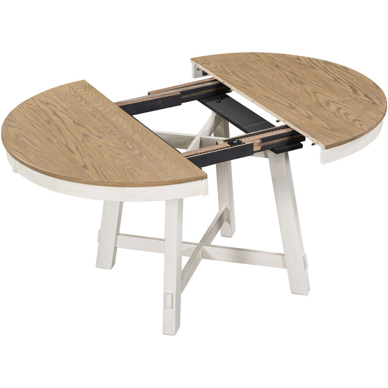 Merax 5-Piece Farmhouse Dining Table Chairs Set