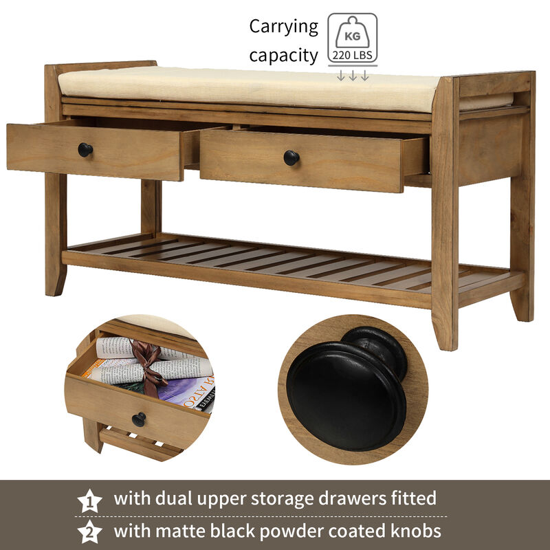 Merax Multipurpose Entryway Storage Bench