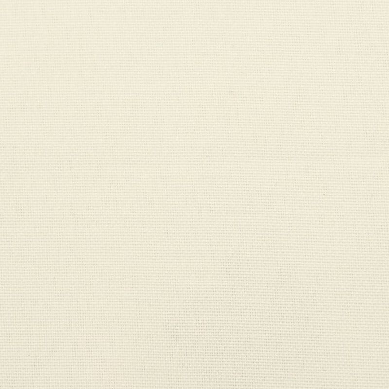 Outdoor Cushion for Chair Set of 2, Tufted Cream White Oxford Fabric - Benzara