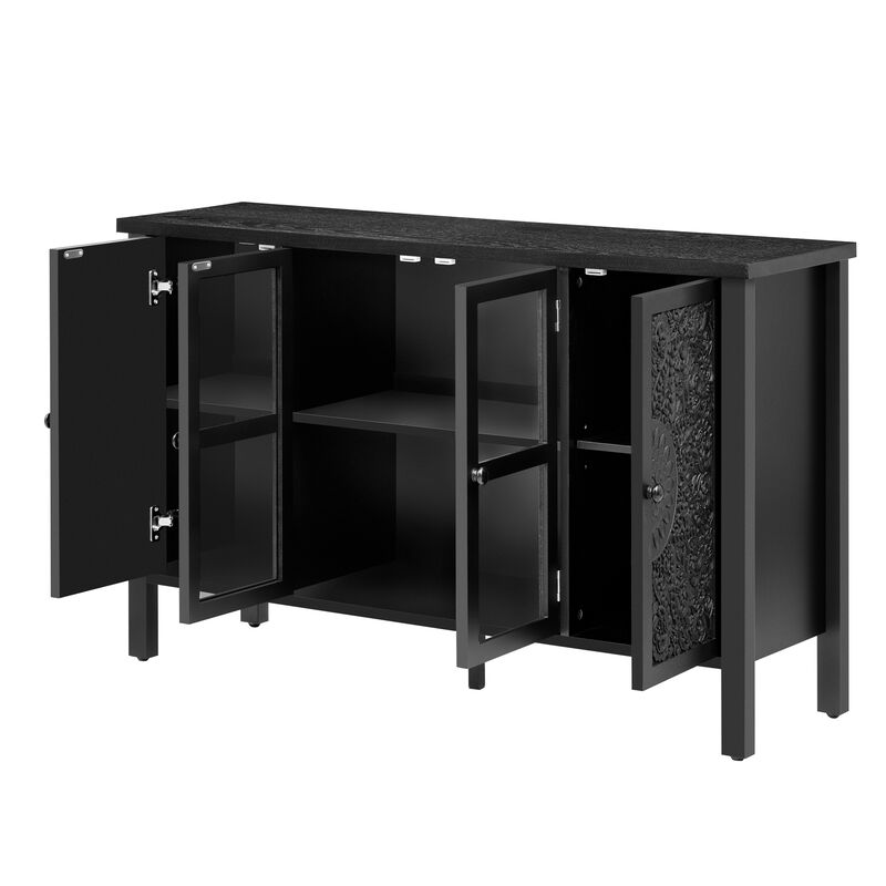 Merax Retro TV Stand Entertainment Center Media Console Cabinet