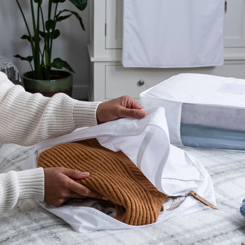 Organic Cotton Garment Storage Bag - 15" - Fits up to 4 Fine Knit Sweaters