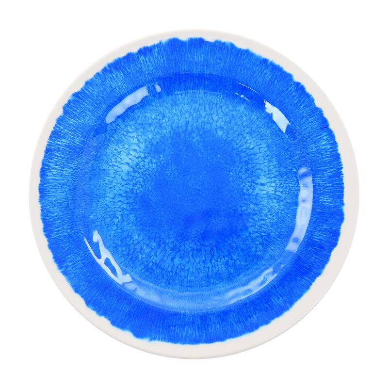 Elama Nelly 12 Piece Melamine Dinnerware Set in Blue